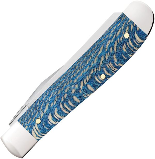 Case Cutlery Mini Trapper Blue Sycamore Folding Knife