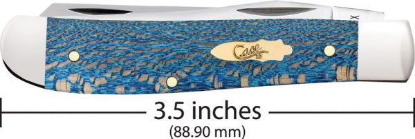 Case Cutlery Mini Trapper Blue Sycamore Folding Knife