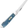 Case Cutlery Mini Trapper Blue Sycamore Folding Knife