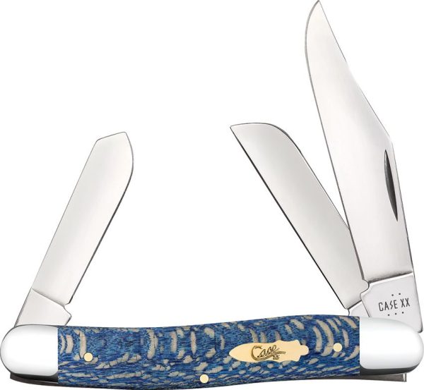 Case Cutlery Stockman Blue Sycamore Stainless Steel