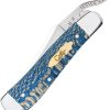 Case Cutlery Russlock Blue Sycamore One-Hand Open