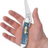 Case Cutlery Russlock Blue Sycamore One-Hand Open