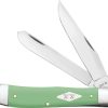 Case Cutlery Trapper Mint Green Synthetic Folding Knife