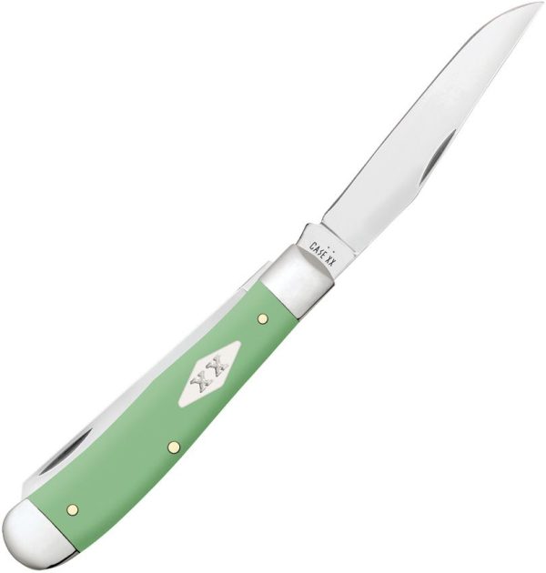 Case Cutlery Trapper Mint Green Synthetic Folding Knife
