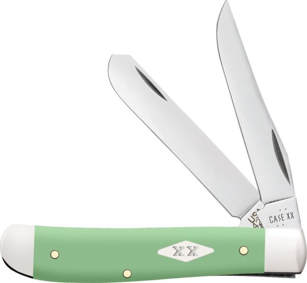 Case Cutlery Mini Trapper Mint Green Synthetic Knife