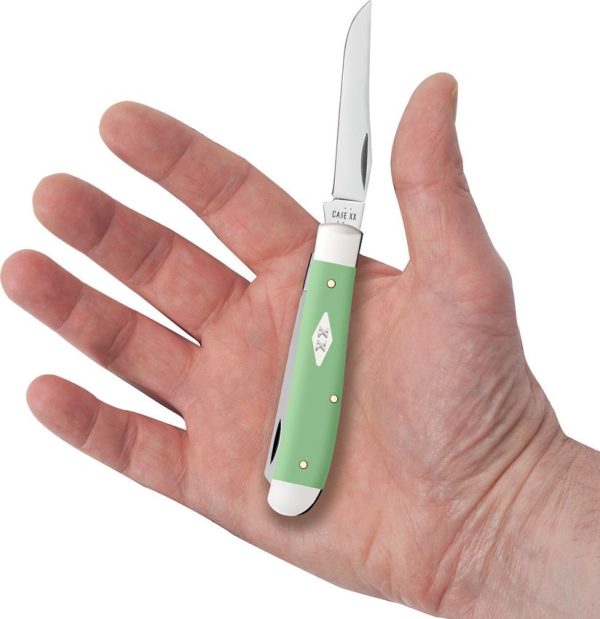 Case Cutlery Mini Trapper Mint Green Synthetic Knife