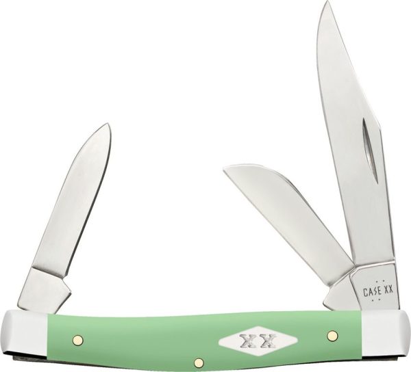Case Cutlery Med Stockman Mint Green Synthetic Knife