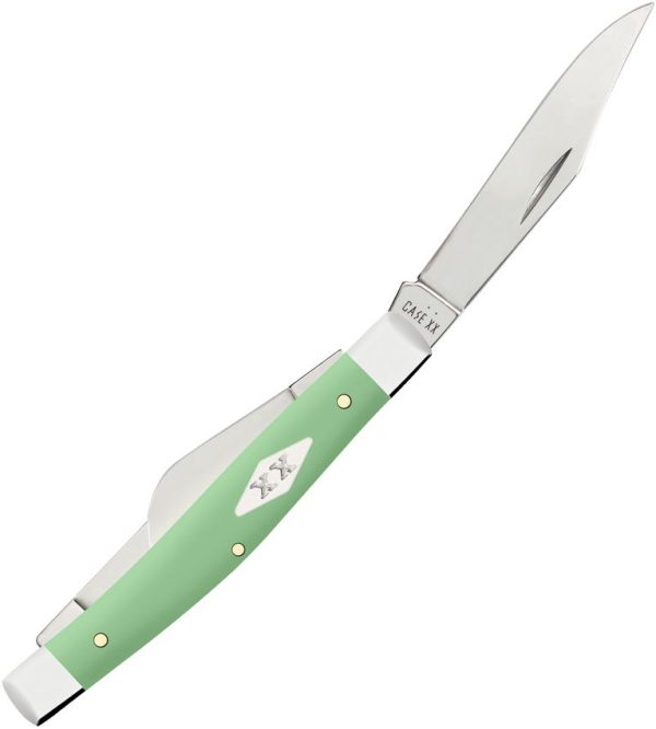 Case Cutlery Med Stockman Mint Green Synthetic Knife