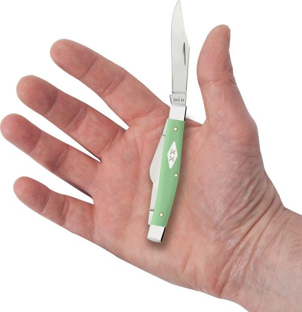 Case Cutlery Med Stockman Mint Green Synthetic Knife