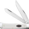 Case Cutlery Trapper White Synthetic Folding Knife
