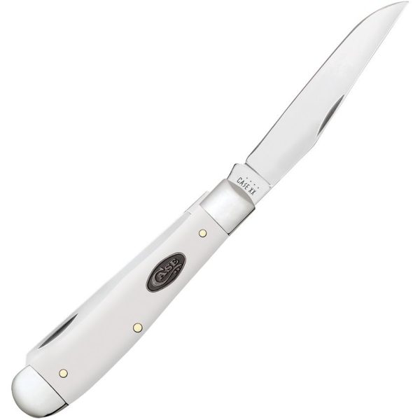 Case Cutlery Trapper White Synthetic Folding Knife