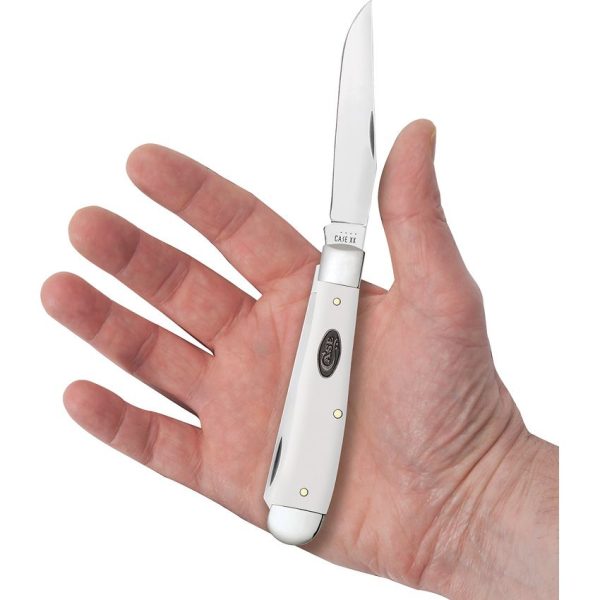 Case Cutlery Trapper White Synthetic Folding Knife
