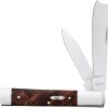 Case Cutlery Razor Brown Maple Burl Folding Knife