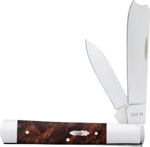 Case Cutlery Razor Brown Maple Burl Folding Knife