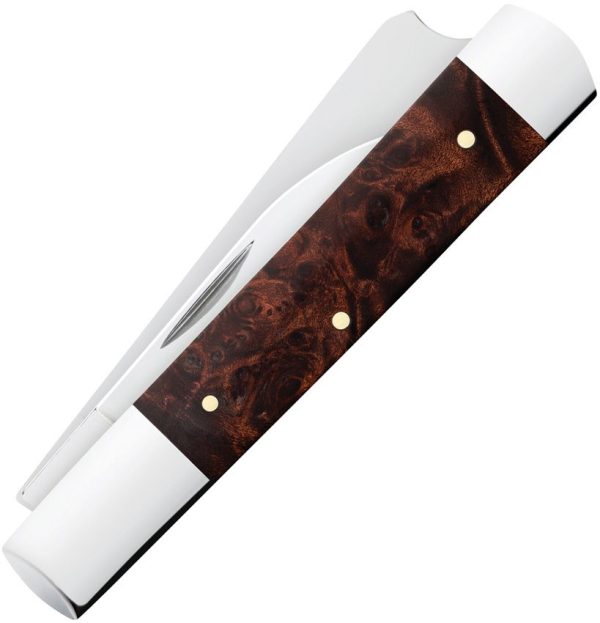 Case Cutlery Razor Brown Maple Burl Folding Knife