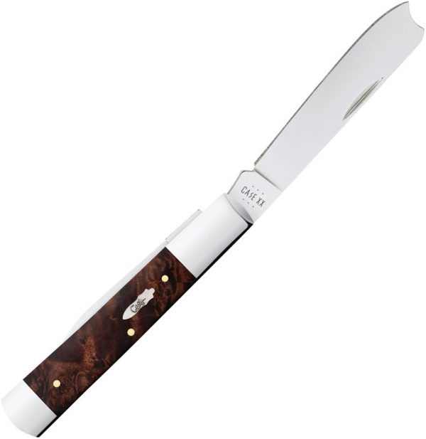 Case Cutlery Razor Brown Maple Burl Folding Knife