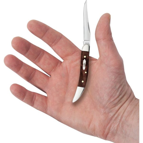 Case Cutlery Small Toothpick Maple Burl Stainless