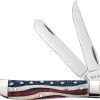 Case Cutlery Mini Trapper Patriotic Bone