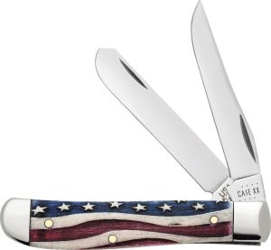 Case Cutlery Mini Trapper Patriotic Bone