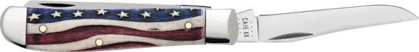 Case Cutlery Mini Trapper Patriotic Bone