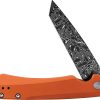 Case Kinzua Framelock Orange S35VN Tanto