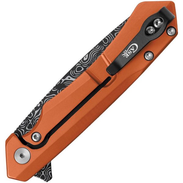 Case Kinzua Framelock Orange S35VN Tanto