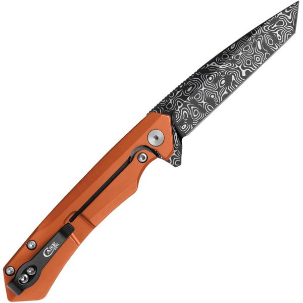 Case Kinzua Framelock Orange S35VN Tanto