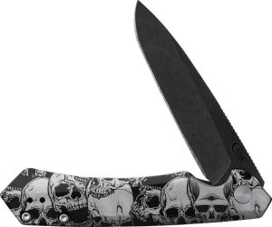 Case Kinzua Framelock Black Skull S35VN