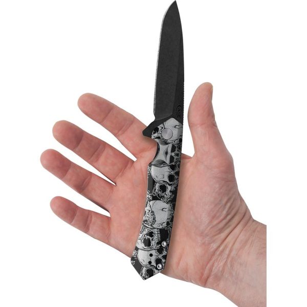 Case Kinzua Framelock Black Skull S35VN