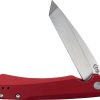 CA64664.jpg Case Cutlery Kinzua Framelock Tanto S35VN Red