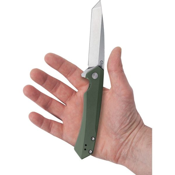 Case Cutlery Kinzua Framelock Tanto S35VN OD Green