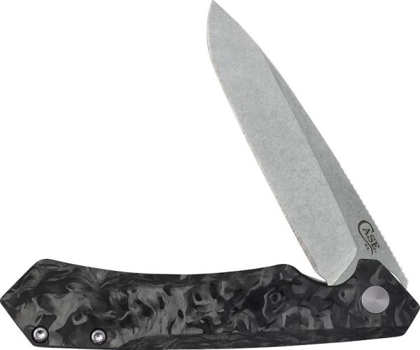 CA64801.jpg Case Cutlery Kinzua S35VN Carbon Fiber Black Tanto