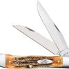 Case Cutlery Trapper 6.5 Bonestag - Two-Blade Folding Knife