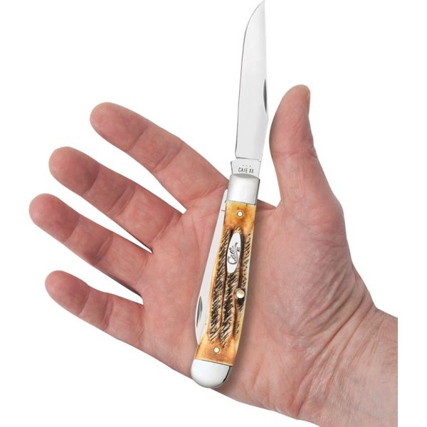Case Cutlery Trapper 6.5 Bonestag - Two-Blade Folding Knife