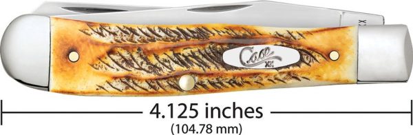 Case Cutlery Trapper 6.5 Bonestag Spey - Pocket Clip Folder