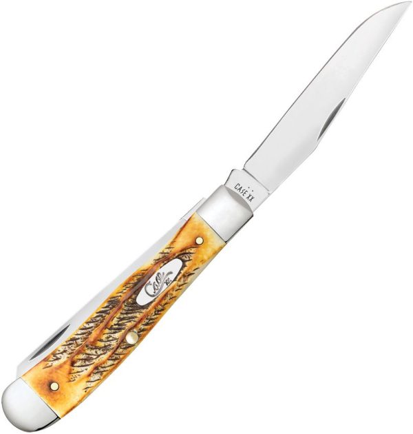Case Cutlery Trapper 6.5 Bonestag Spey - Pocket Clip Folder