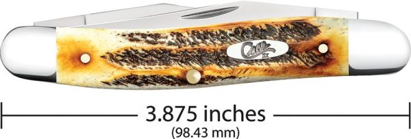 Case Cutlery Muskrat 6.5 Bonestag - Dual-Blade Pocket Knife