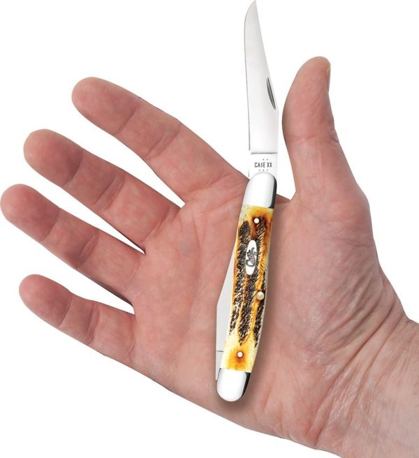 Case Cutlery Muskrat 6.5 Bonestag - Dual-Blade Pocket Knife