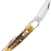 Case Cutlery Seahorse Whittler 6.5 Bonestag - Three-Blade Folder