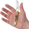 Case Cutlery Seahorse Whittler 6.5 Bonestag - Three-Blade Folder