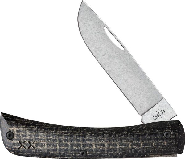 Case Cutlery Crossroads Sod Buster Jr Black - S35VN Skinner