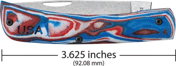 Case Cutlery Sod Buster Jr Patriotic S35VN Skinner