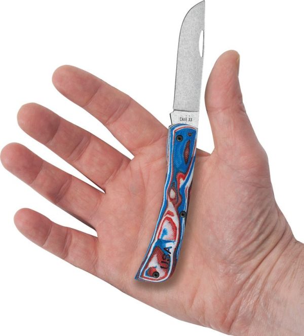 Case Cutlery Sod Buster Jr Patriotic S35VN Skinner