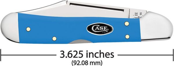 Case Cutlery Mini Copperlock Light Blue Synthetic