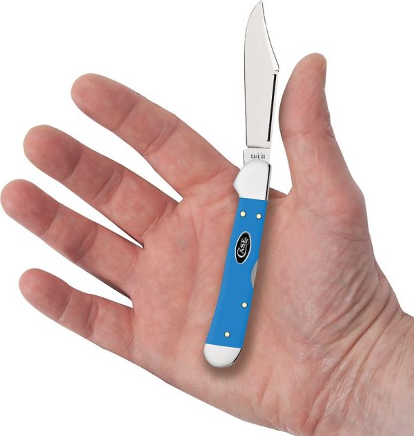 Case Cutlery Mini Copperlock Light Blue Synthetic