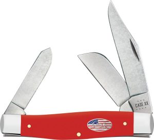 CA73929.jpg Case Cutlery Large Stockman American Workman Red Synthetic