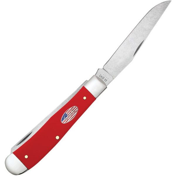 Case Cutlery Trapper American Workman Red Synthetic