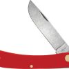 Case Cutlery Sod Buster Jr Red Synthetic Skinner