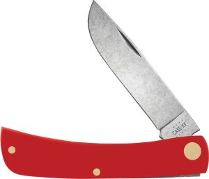 Case Cutlery Sod Buster Jr Red Synthetic Skinner