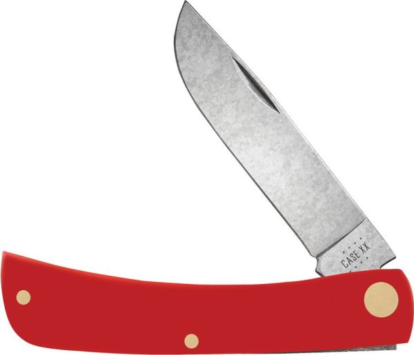 Case Cutlery Sod Buster Jr Red Synthetic Skinner